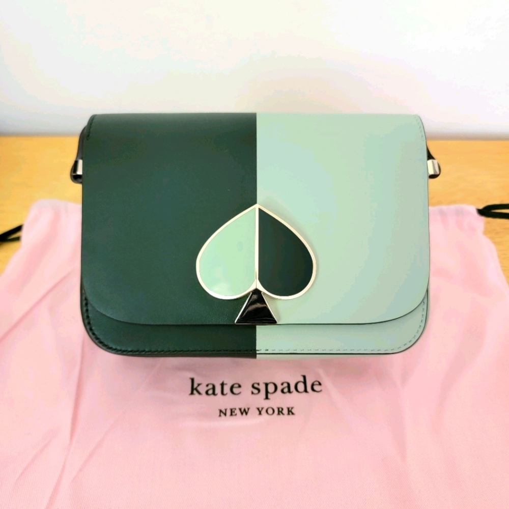 Sold Kate Spade Nicola Bicolor Small Bag Green